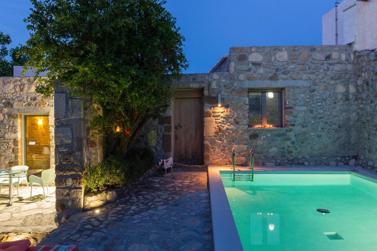 Muazzo Creta Stone House, Nature Escape With Pool, By Thinkvilla Pigí 外观 照片